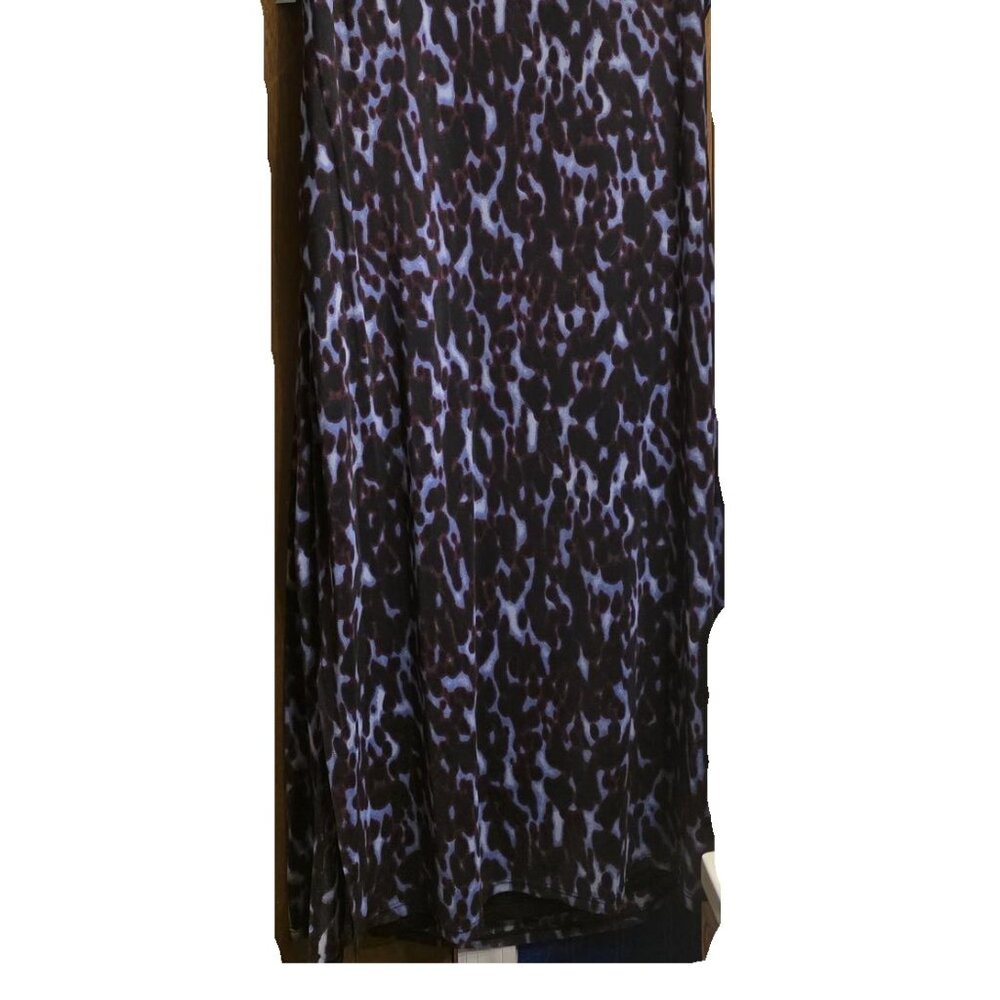 TERRA & SKY WOMENS 1X DRESS NWT DRAPED COLUMN LAVENDER FLEUR - Picture 3 of 9